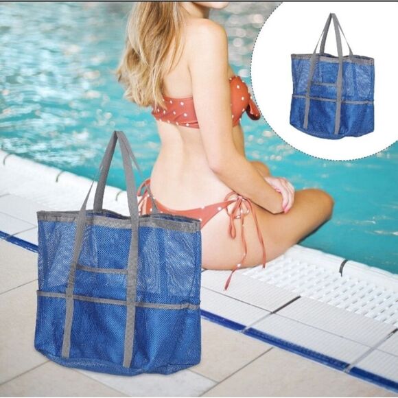 1pc Double-Layer Insulated Cooler Bag With Wet Dry Compartment bag unisex tote - Picture 1 of 16